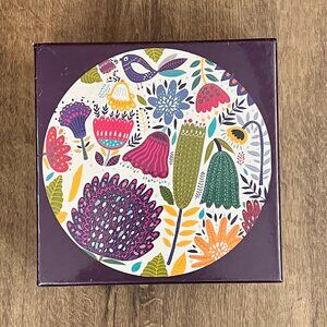 Bohemian Bouquet:1000 Piece Round Folk Art Jigsaw Puzzle Two Bird Press